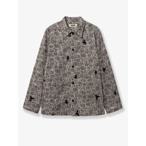 Woodbird Men Shirt Jacket With Melange Inlay